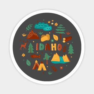 Idaho print Magnet